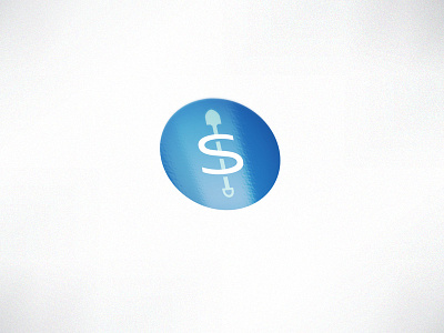 Dignals Logo2 blue digging for trading signals financial icon logo logotype monogram shovel