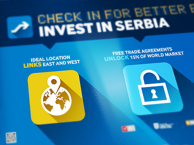 Invest in Serbia - Belgrade Airport Campaign airport bilboard branding campaign corporate indoor investment poster serbia