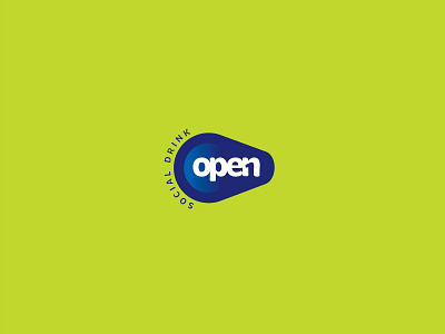 Open1 can drink logotype opener