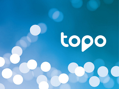 Topo location logotype pin