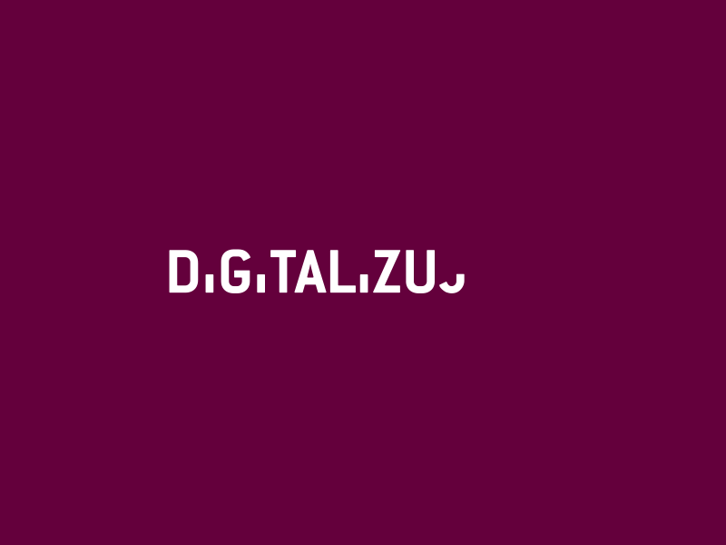Digitalizuj.Me digital letters gif animation logotype typography