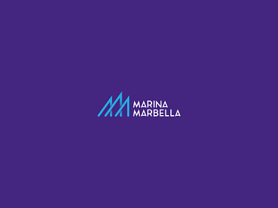 Marina Marbella blue monogram purple sails turquoise