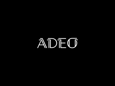 Adeo 1 lettering logotype typography