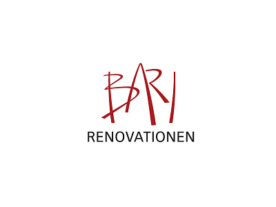 Bari Renovationen (1998) lettering logotype