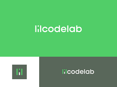 lil code lab coding green little logotype semicolon