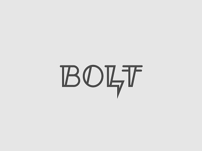 Bolt bolt logotype wordmark