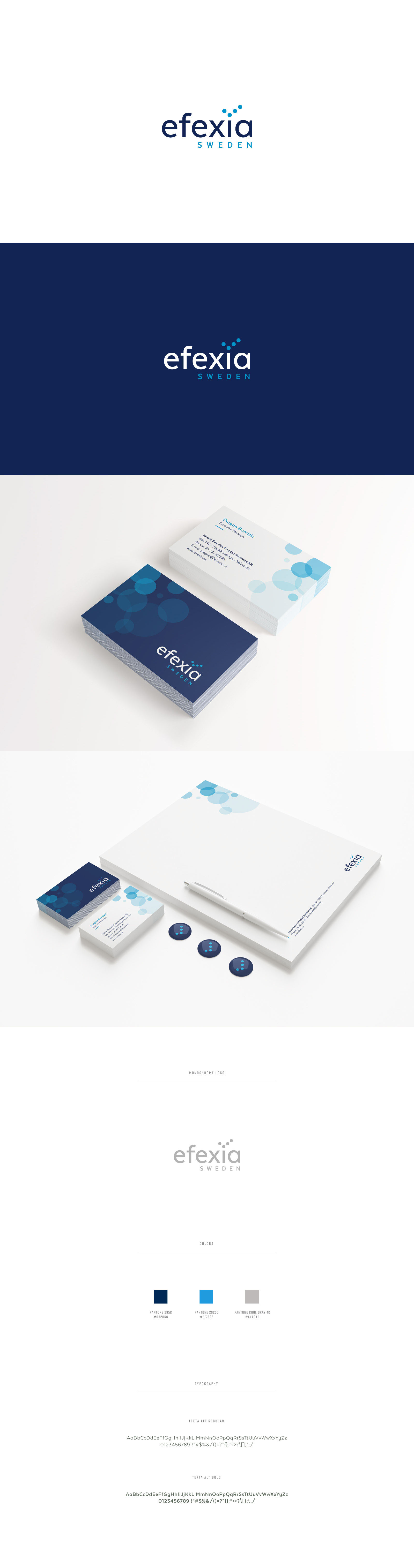 Efexia Sweden brand identity proposal by Bojan Stefanovic Logoholik on ...