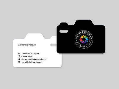 Fabrika Fotografa business card business card die-cut