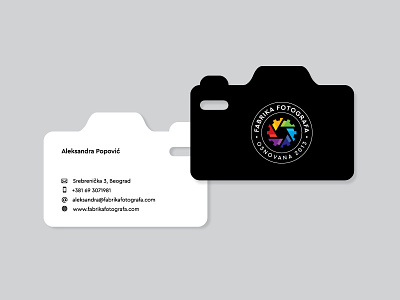 Fabrika Fotografa business card business card die cut