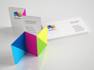 NemAi (EasyAI) folded business card