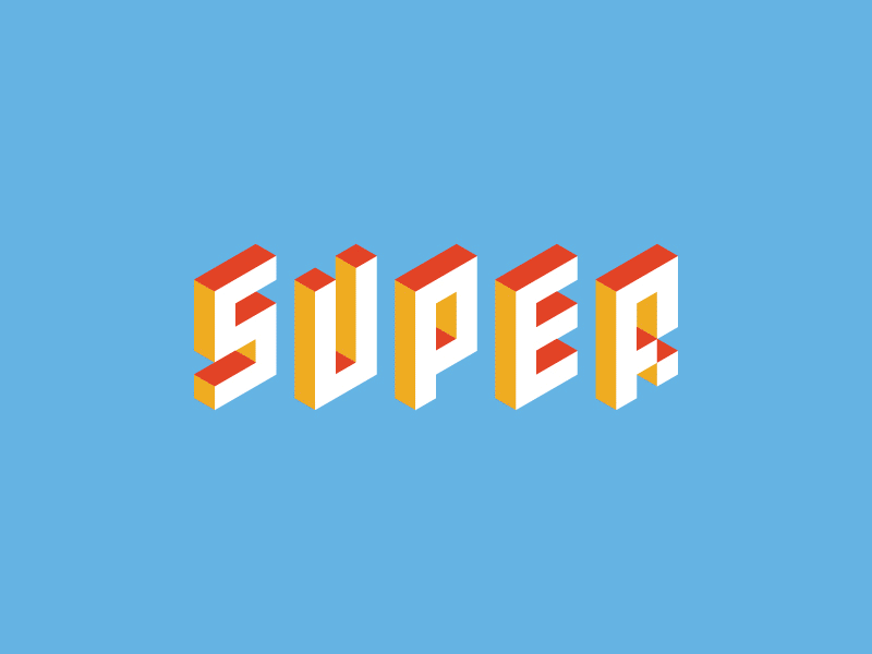 Super logos monogram super wordmark