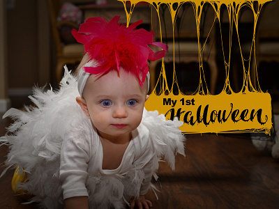 Baby Anna-Claire baby halloween illustration illustrator kids photography photoshop portrait scary zombies
