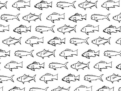 Fish Pattern drawing fish fisherman fishes fishing grouper illustration mahi nautical ocean offshore snapper tuna