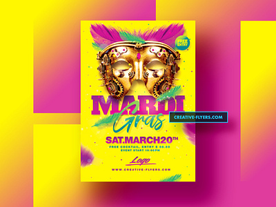 Mardi gras Flyer Template