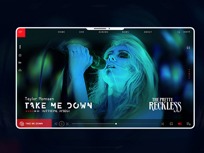 Taylor Momsen web ui/ux ui ux web website design