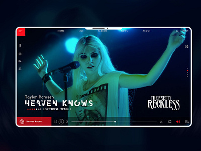 Taylor Momsen web ui/ux design ui ux web website design