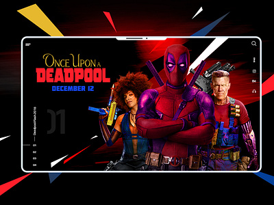 Deadpool Ui design ui ux web website design