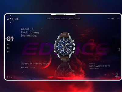 Watch Casio Ui design ui ux web website website design