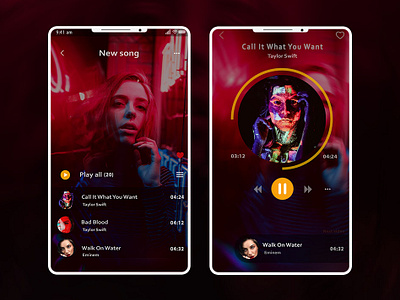 Music Mobile App Ui