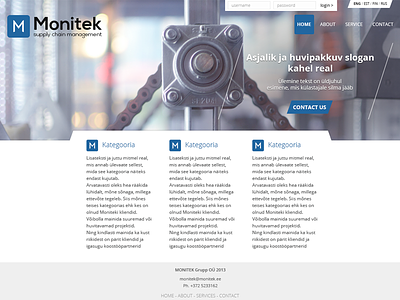 Corporate website webdesign