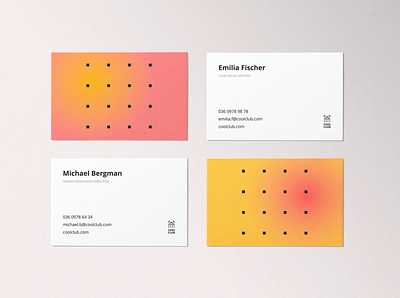 Cool Club branding abstract branding business card education stationery