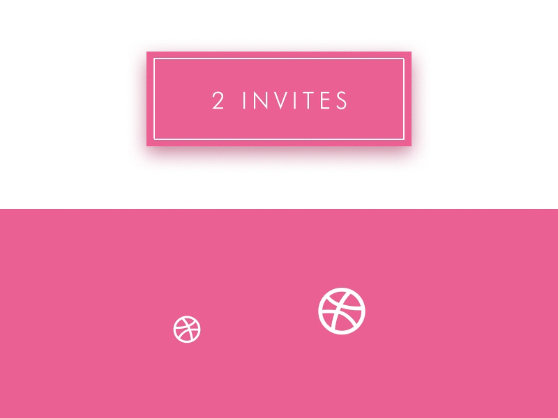 2 Dribbble Invites contest debut dribbble invitation invitations invite invites player portfolio