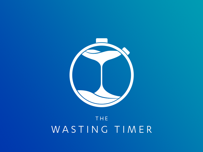 Logo - The Wasting Timer - Chrome Extension app extension chrome chronometer stopwatch hourglass sandglass time wasting timer logos logo