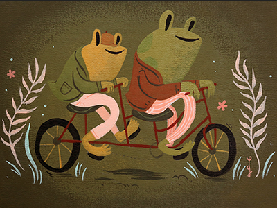 Frog & Toad bike frog toad