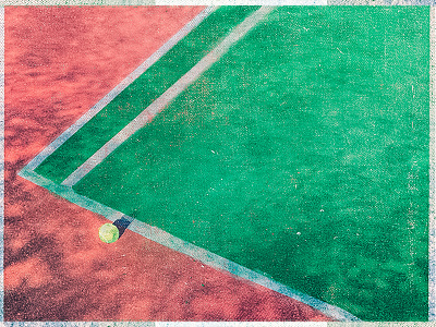 Tuesday RGB ball court digital illustration sport tennis texture