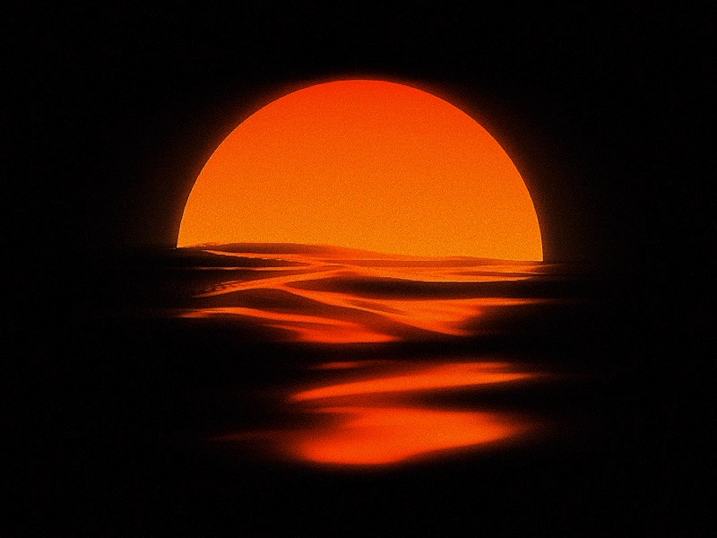 Sunset Revised - C4D file attached 4d ae after effects california cinema grain ocean texture water