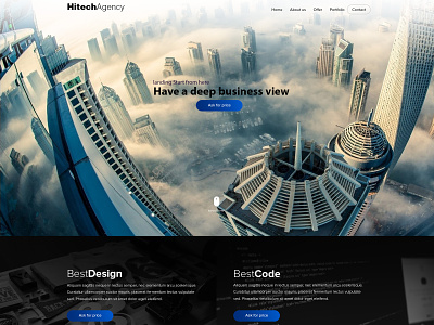Hi Tech Agency landingpagedesign slider uidesign uxdesign webdesign