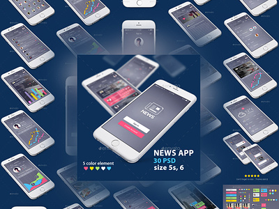News App design magazine mobile mobile app news newspaper uidesign