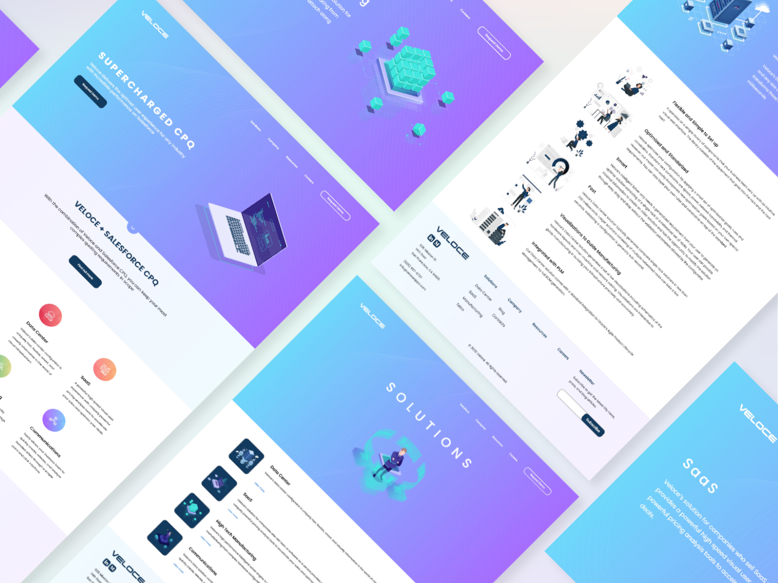 Blue Gradient Web UI Design by Arbi on Dribbble