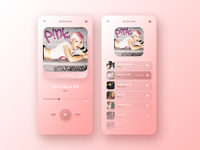 Pink Music Player