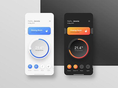 Smart Home App UI app application branding design minimal smarthome ui ui ux ui design uiux ux ux design web website