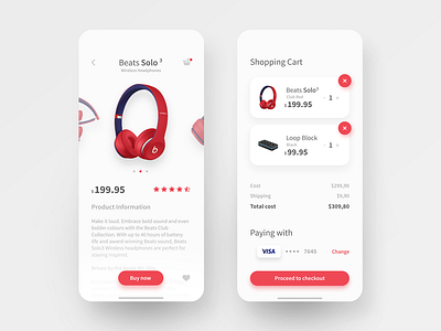 Shopping App Design app application branding design minimal ui ui ux ui design ux ux design web