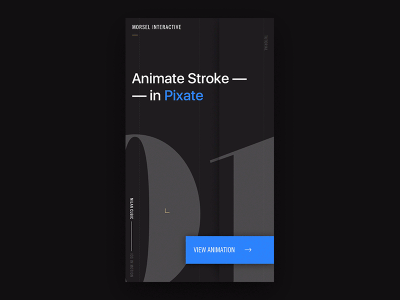 [Tutorial] Animate stroke in Pixate