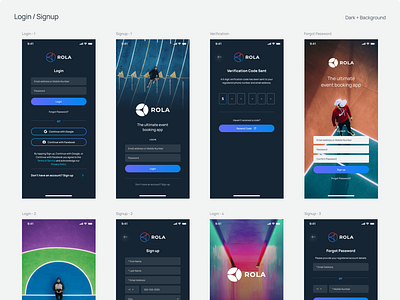 Login / Signup UI/UX Design