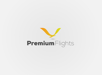 premiumflights branding business logo creative logo flatdesign logo minimalist