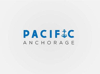 pacific anchorage branding business logo creative design flatdesign logo logodesign minimal minimalist