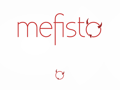 mefisto soft devil logo logotype