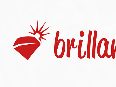 brillante gem logo logotype vector