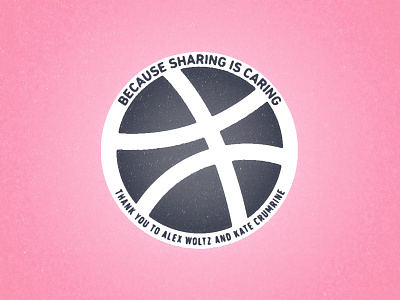 Because Sharing is Caring debut invite thanks