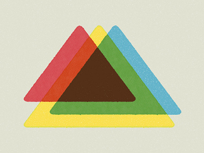 Logo Experiment color blending logo primarycolors triangles