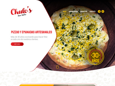 Pizza Chulos - Website brand design developer interface interfacedesign mobile product responsive responsive design responsive web design responsive website site ui user inteface userinterface ux web website