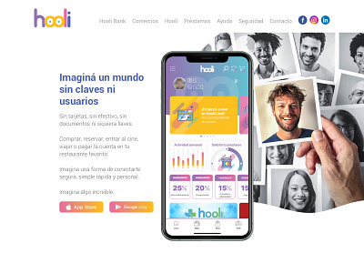 Hooli website - UX/UI