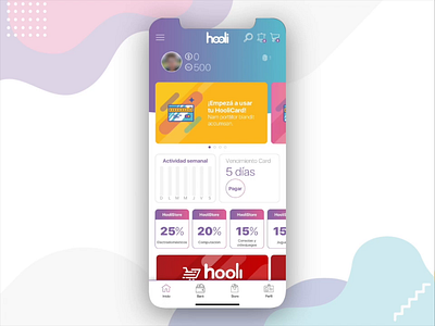 Hooli - Motion UI - Payment method biometric design fintech fintech app graphic interface interfaces motion motion design motion ui payment payment app prototype ui ui ux ui design ux ux design