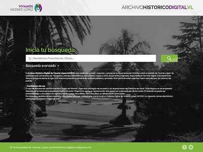 Archivo Histórico Vicente López design developer graphic motion site ui ux web website