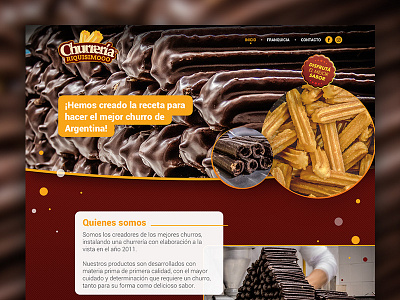 Churrería Riquisimooo Website design developer graphic motion site ui ux web website