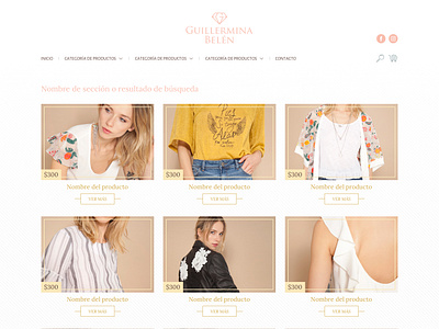 Guillermina Belen Ecommerce by Matias Martinucci on Dribbble